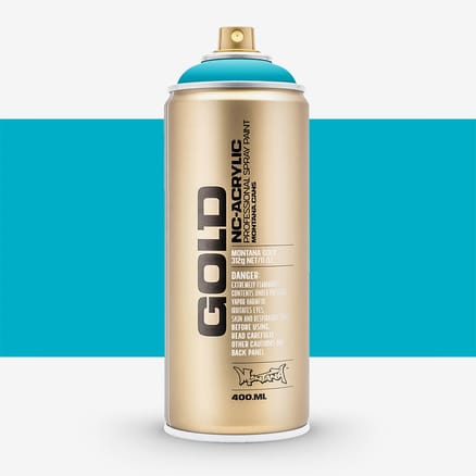 Montana : Gold : 400ml : Power 100% Cyan : Opaque