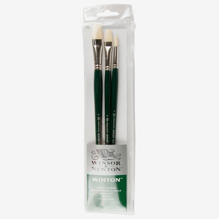 Winsor & Newton : Winton Oil Brush : Set of 3