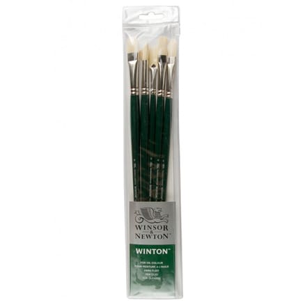 Winsor & Newton : Winton Oil Brush : Set of 5