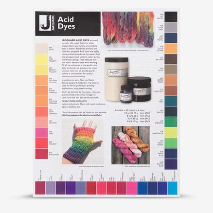 Jacquard : Acid Dye : Colour Chart