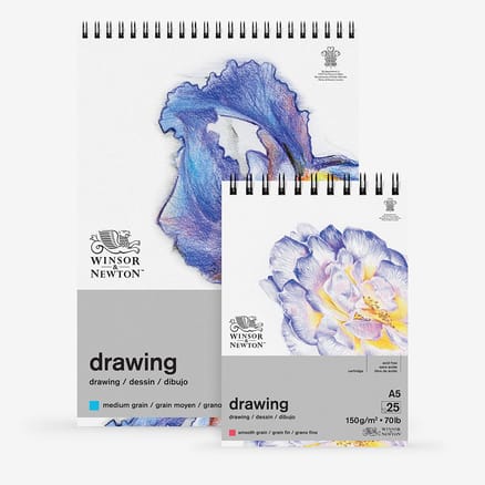 Winsor & Newton : Drawing : Cartridge Spiral Pads : 150gsm : 25 Sheets 