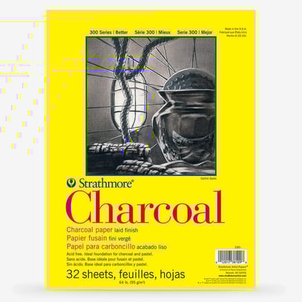Strathmore : 300 Series : Charcoal Pad : 95gsm : 32 Sheets : 11x17in (Apx.28x43cm)