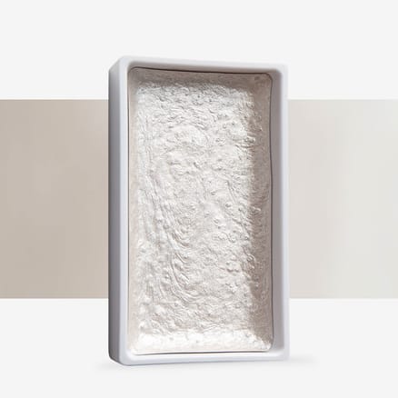 Kuretake : Gansai Tambi Japanese Watercolour : Large Pan : White Gold