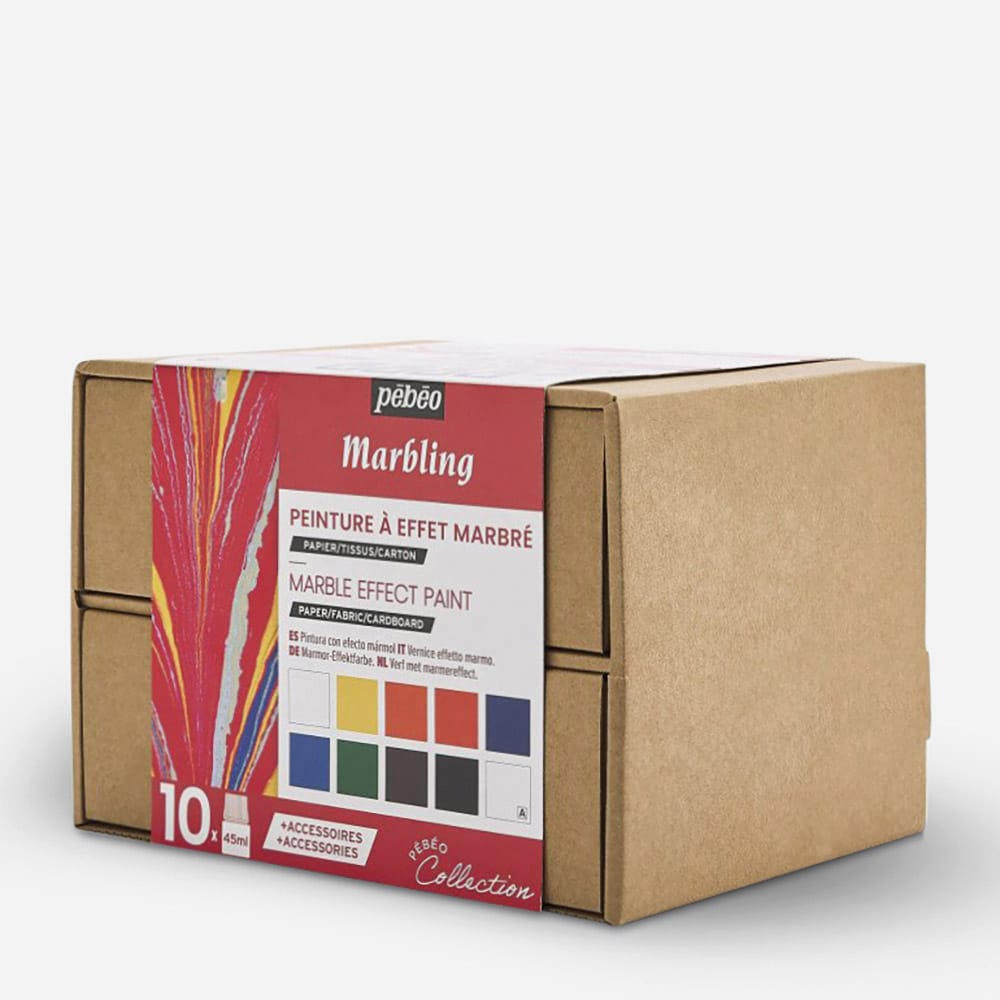 Pebeo Porcelaine 150 Paints - Initiation Set, Set Of 10, 45 Ml Bottle