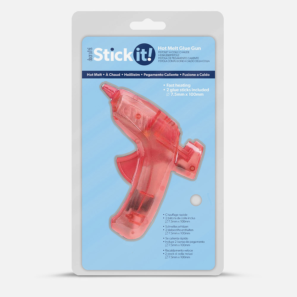 Stick It : Glue Gun : Hot Melt : Red : UK Plug