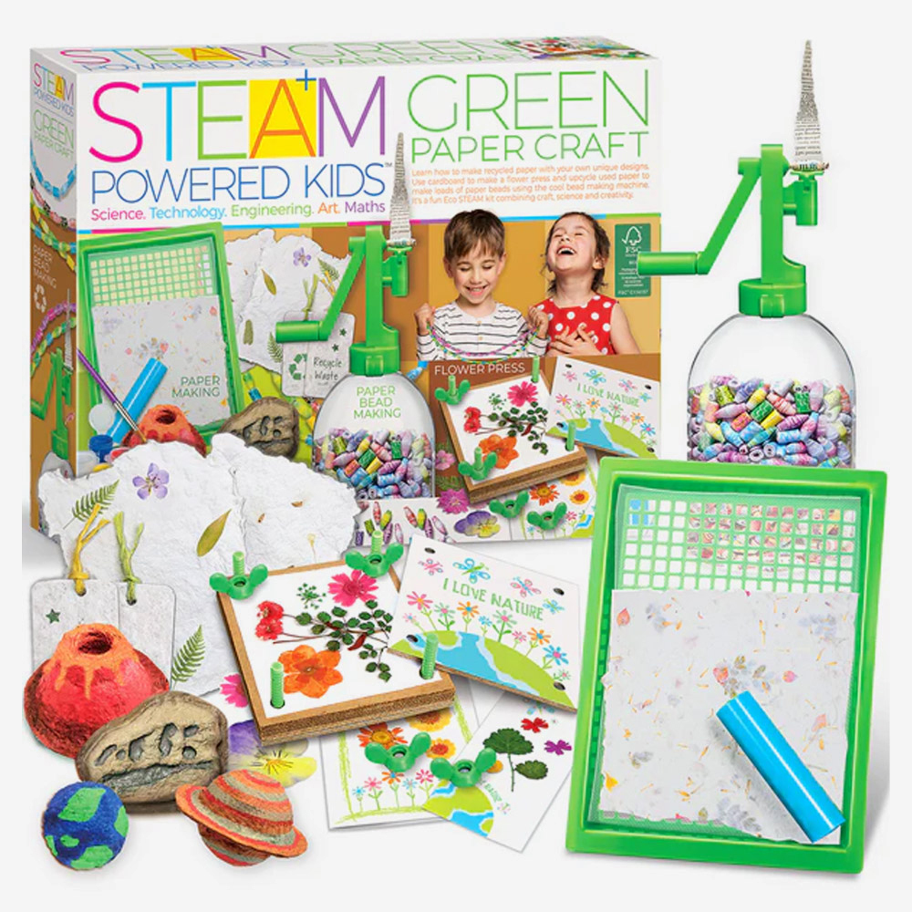 misc Steam Powered Kids : Green Paper Craft
